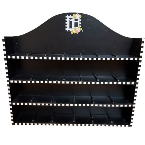 Vintage Rare Mary Engelbreit Wood Black Store Display Shelf For ABC Letters - Picture 1 of 16